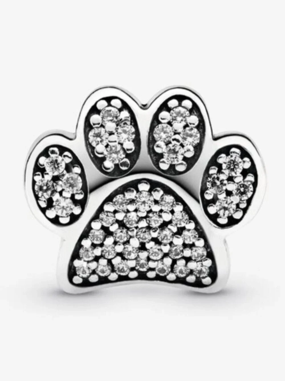 Pandora Sparkling Paw Print Charm